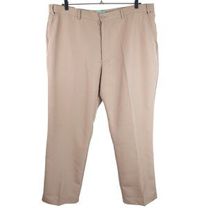Haband Fit Forever Mens Size 44L Tan Polyester Dress Pants (44x31)